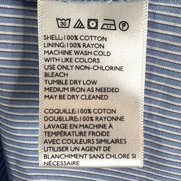 UO Kaye Midi Dress Size XS 100% Cotton Sundress Pinstripe Coastal Cottage Preppy - Picture 8 of 12